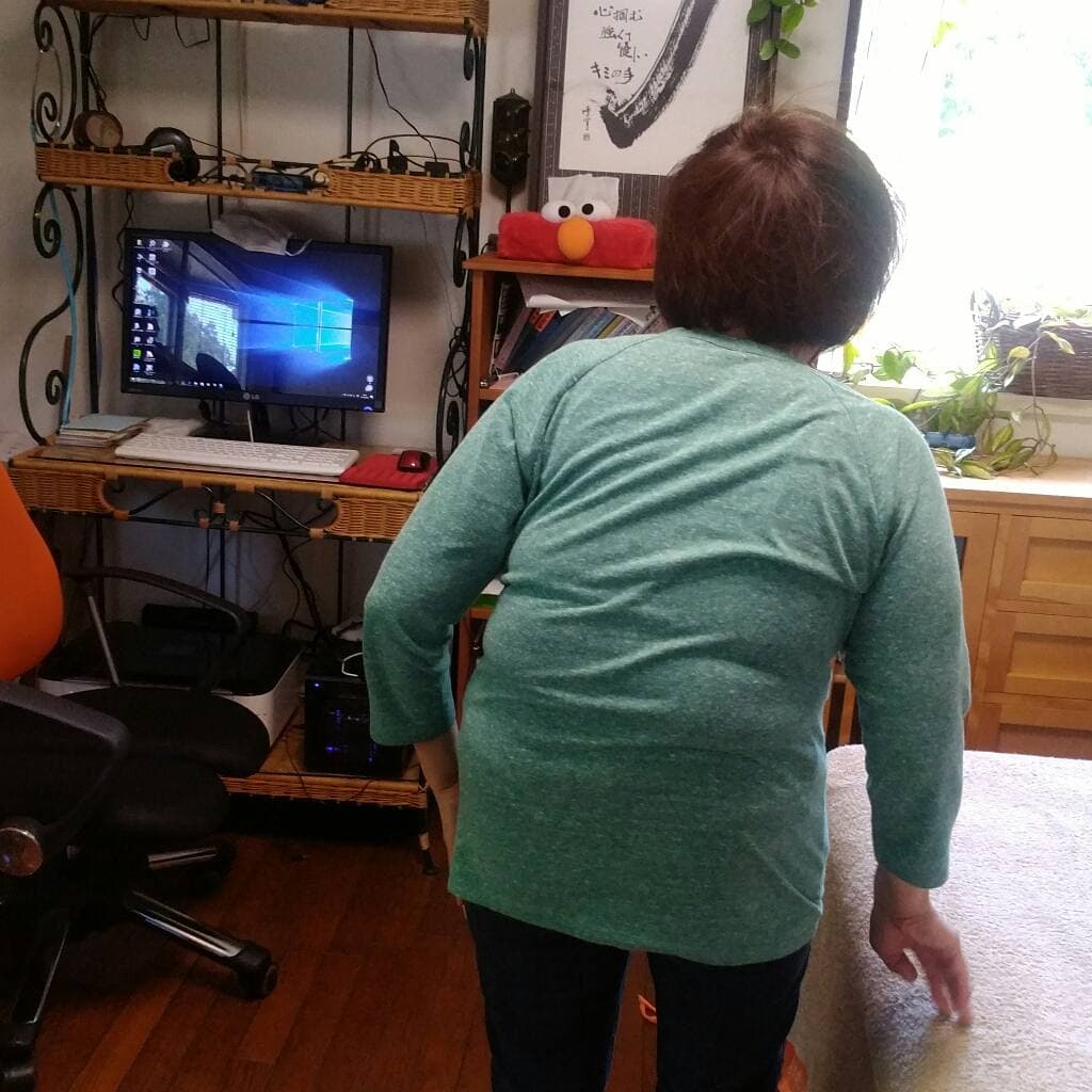 四国からご来院の女性　側彎症（側わん症）