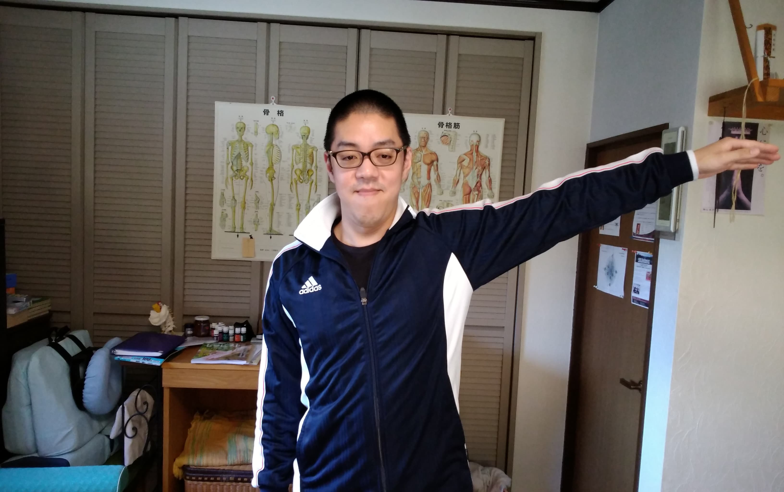 たつの市からご来院の男性 肩関節の可動域改善